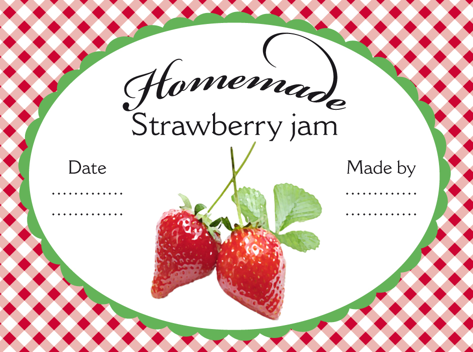 homemade jam labels clipart - photo #35