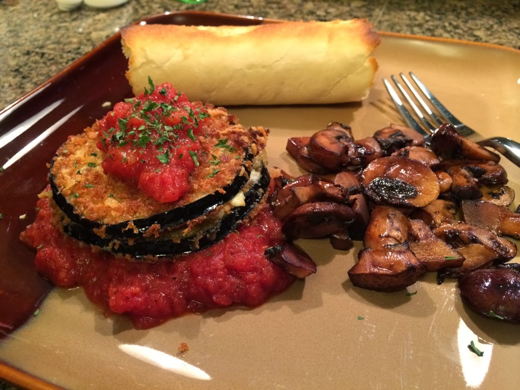 Kreepin' In the Kitchen Eggplant Parmesan with Goat Cheese