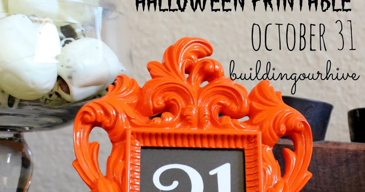 October 31 Printable
