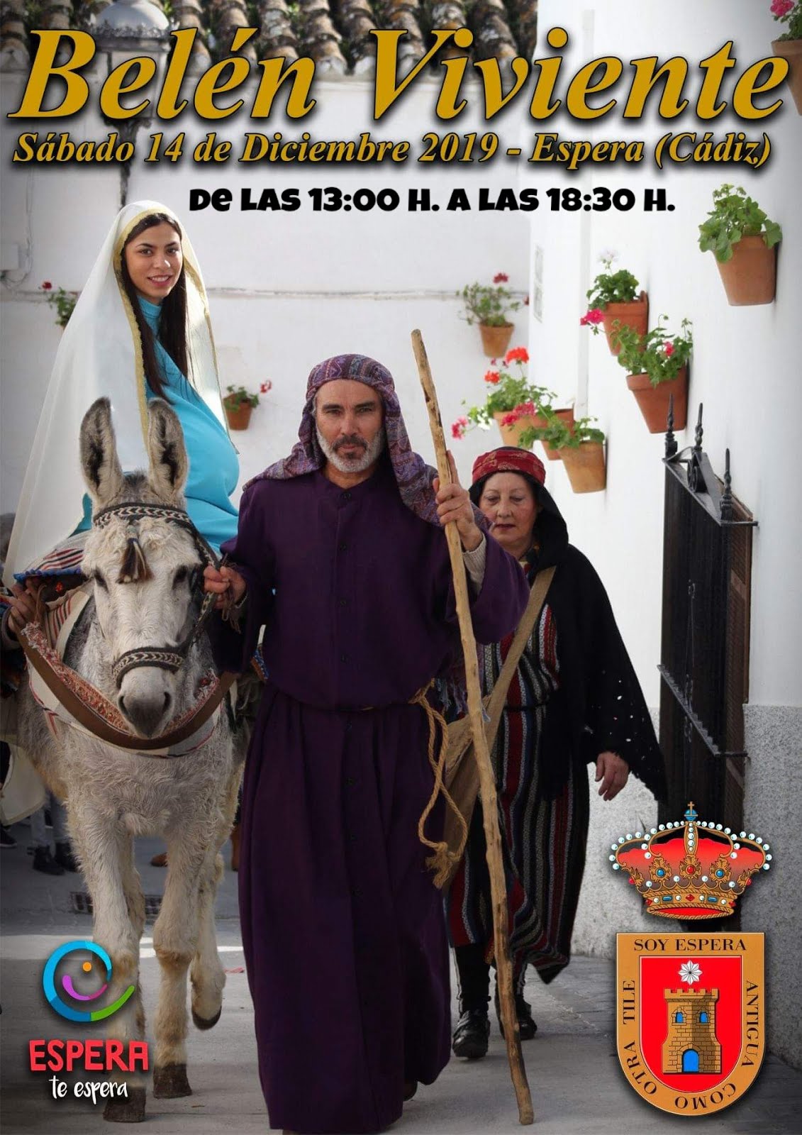 CARTEL DEL BELÉN VIVIENTE 2019 ESPERA (CÁDIZ)