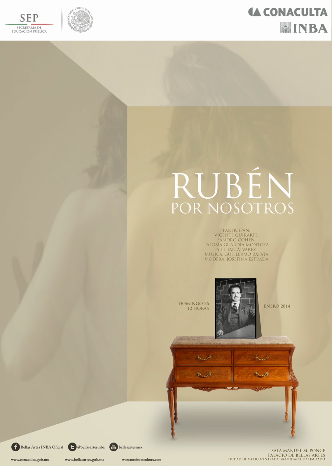 Homenaje a Rubén Bonifaz Nuño en el Palacio de Bellas Artes