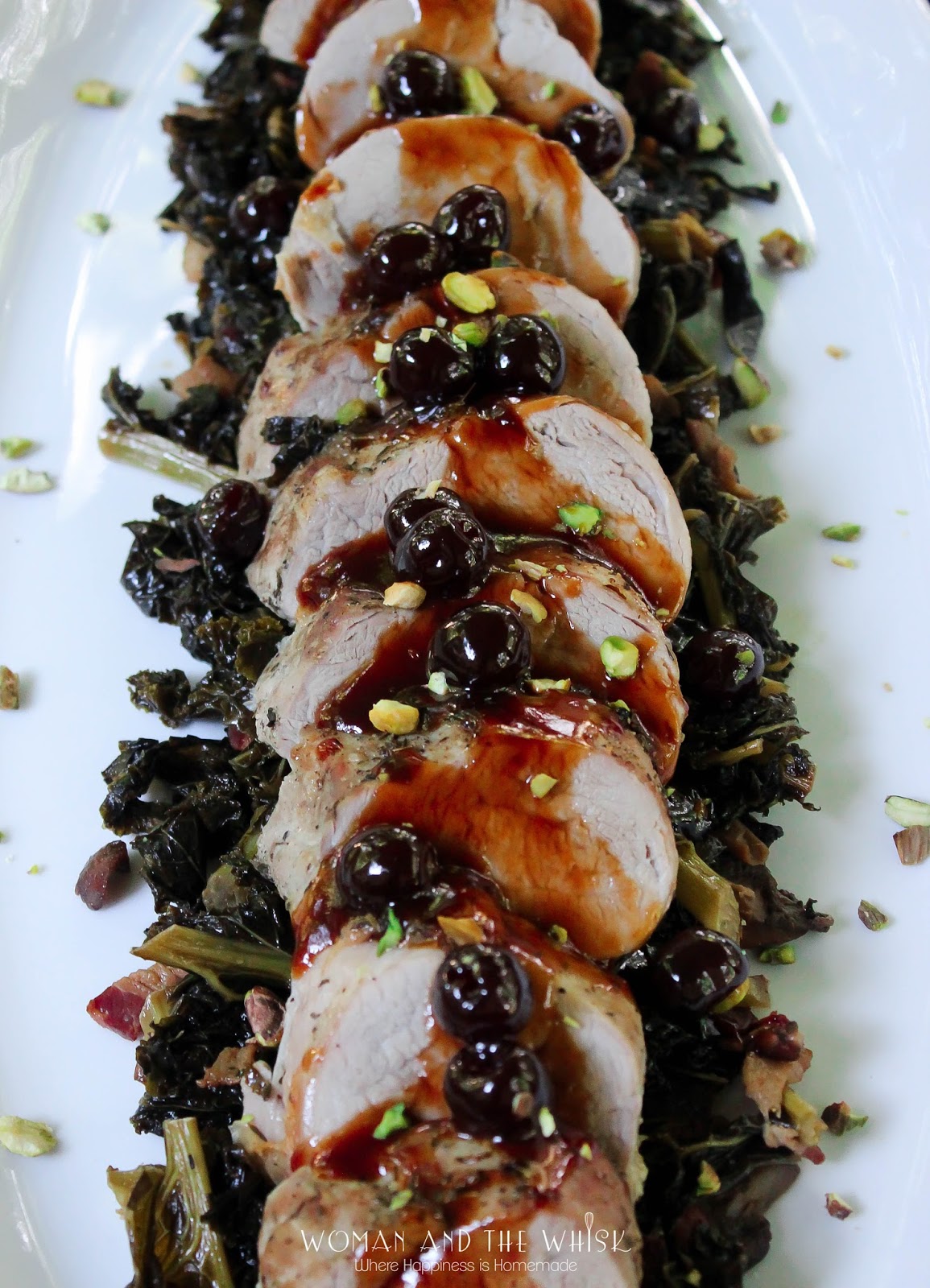 Woman and the Whisk Pork Tenderloin With A Cherry Demi Glace