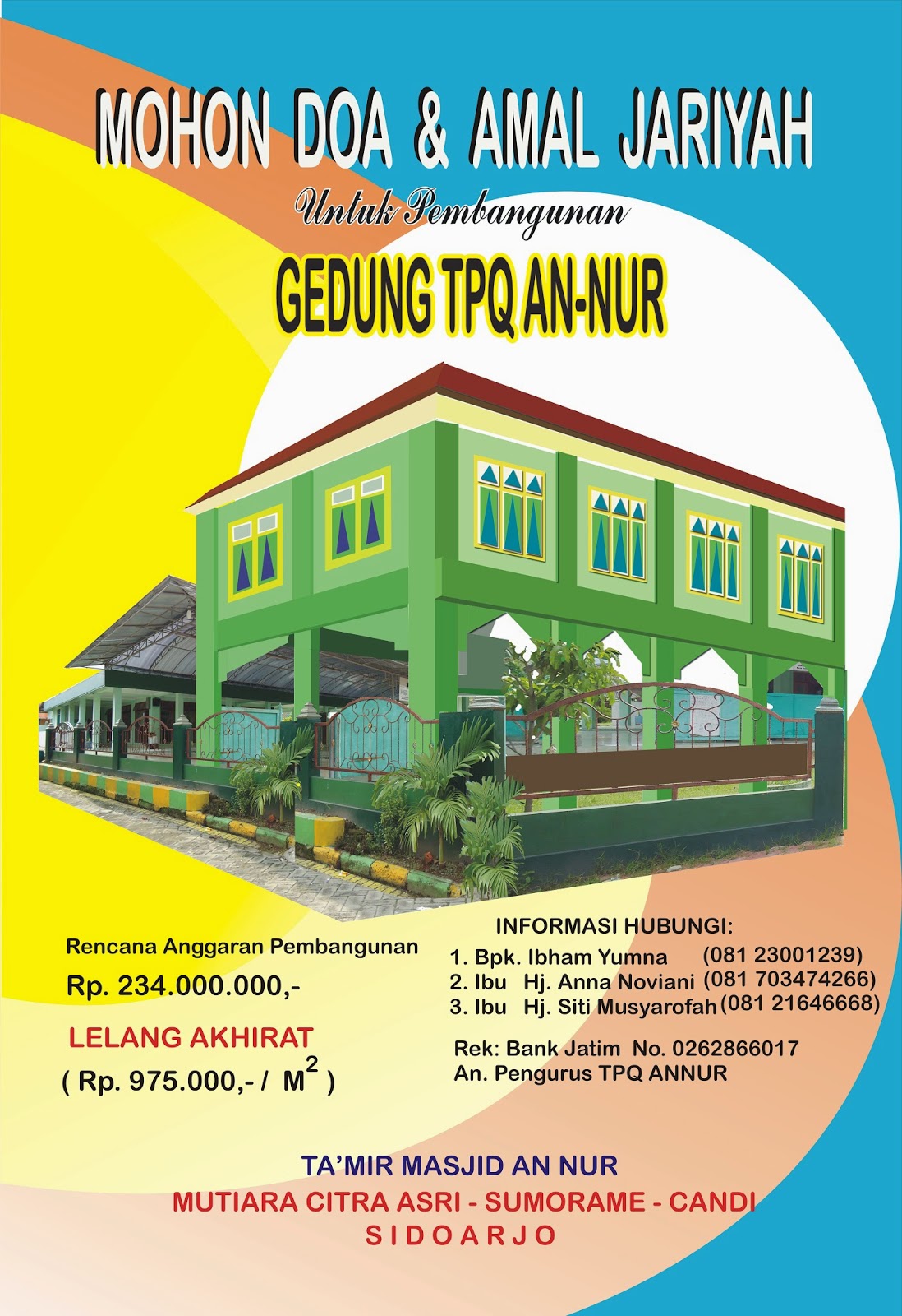 Terbaik Dari Desain Banner Pembangunan Masjid Erlie Decor