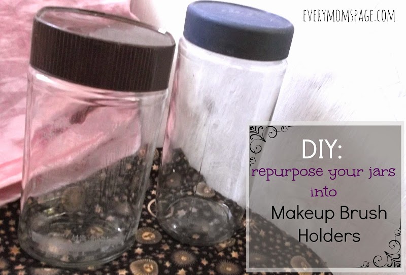 #DIY: Repurpose Empty Jars into Makeup Brush Holders