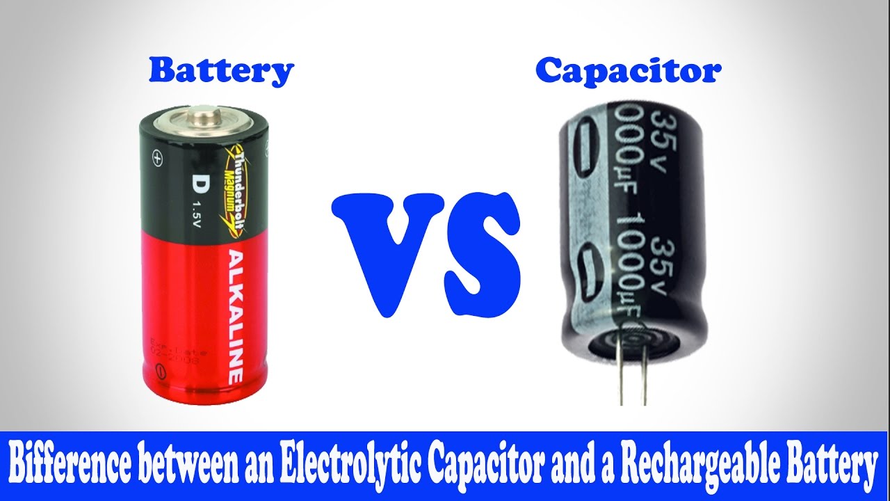 Difference Between Batteries and Capacitors
