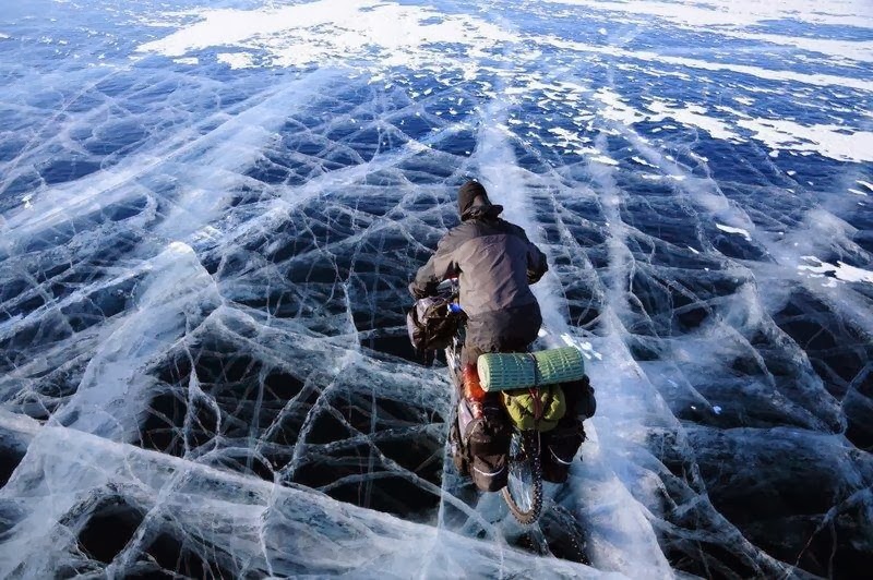 The World's Largest & Deepest Lake, 25-million-Years Old Is Really Pretty When It's Frozen
