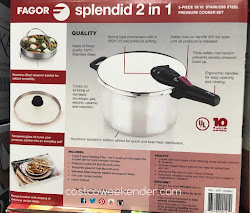 cooker pressure fagor splendid costco piece preparing ingredients healthy while recipes natural save