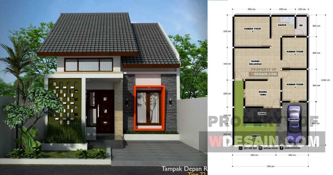 Desain Rumah Minimalis 7x12