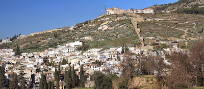 View from the Alhambra to Ermita de San Miguel
