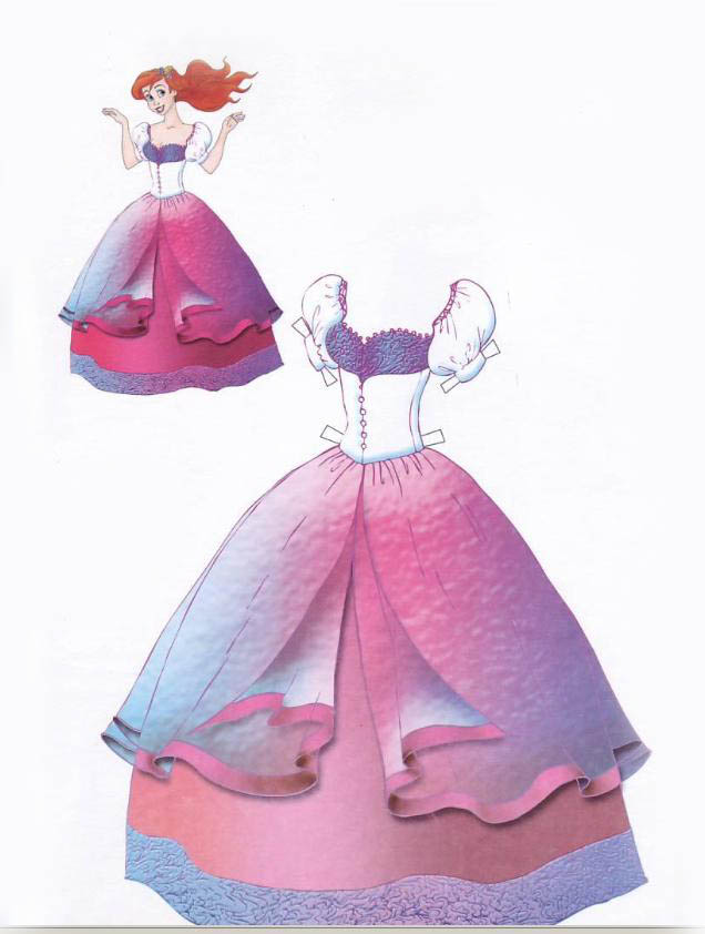 Athalia princess: paper doll ariel