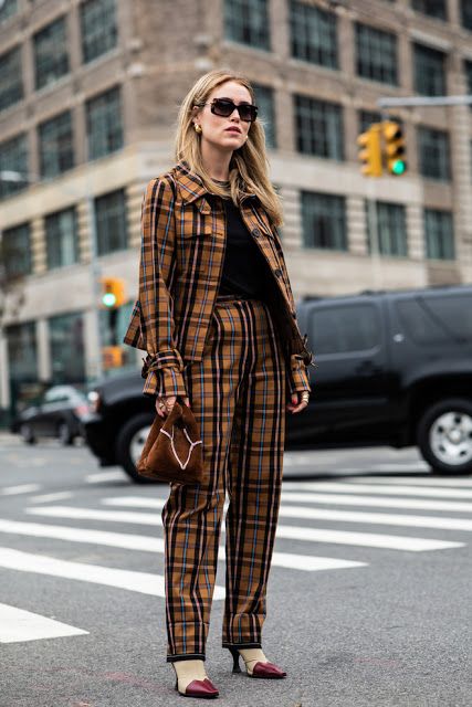 Street styling with plaid - DIMANCHE