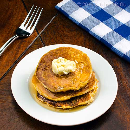Kitchen Riffs Cornmeal Pancakes