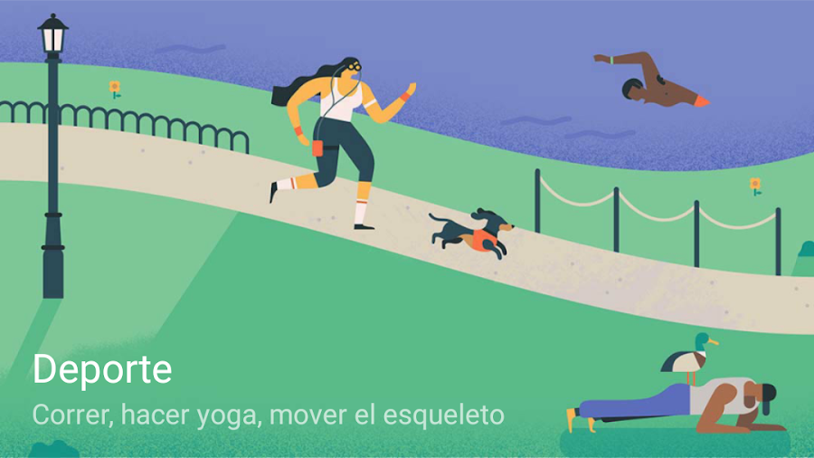 Ilustración Metas Deporte Google Calendar