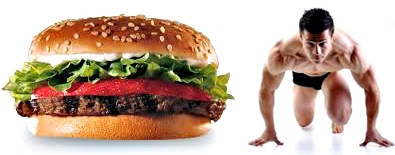 Hamburguesa masa muscular nutrición atletas