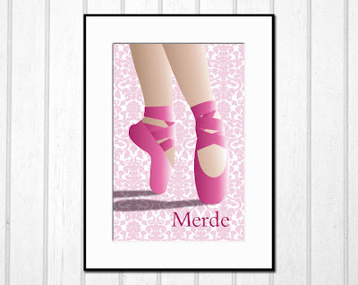 pink toe shoes poster