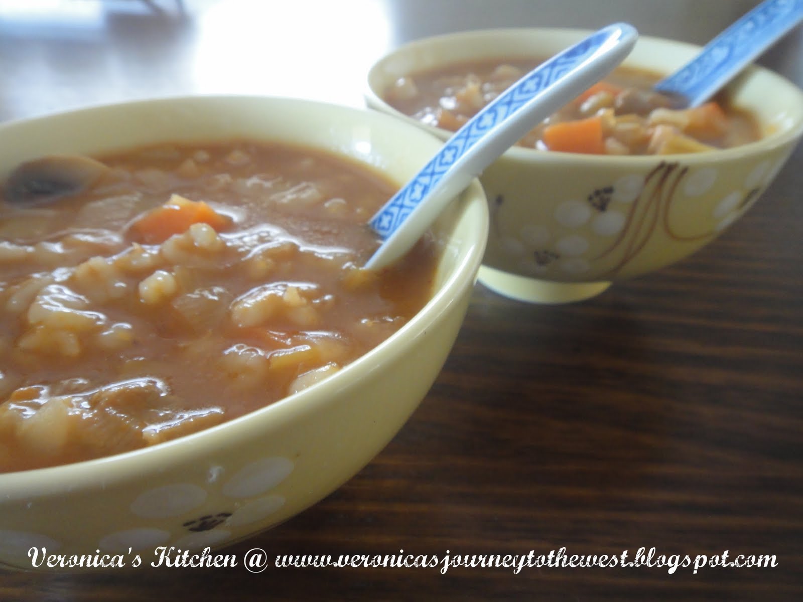 Veronica's Kitchen Chicken, Leek and Pearl Barley Soup