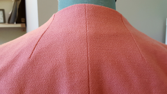 Burda 9/2016 #108 tailored blazer in pink wool www.loweryourpresserfoot.blogspot.com