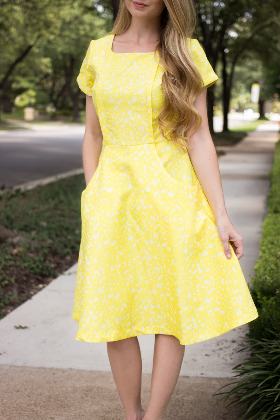 classic yellow dress