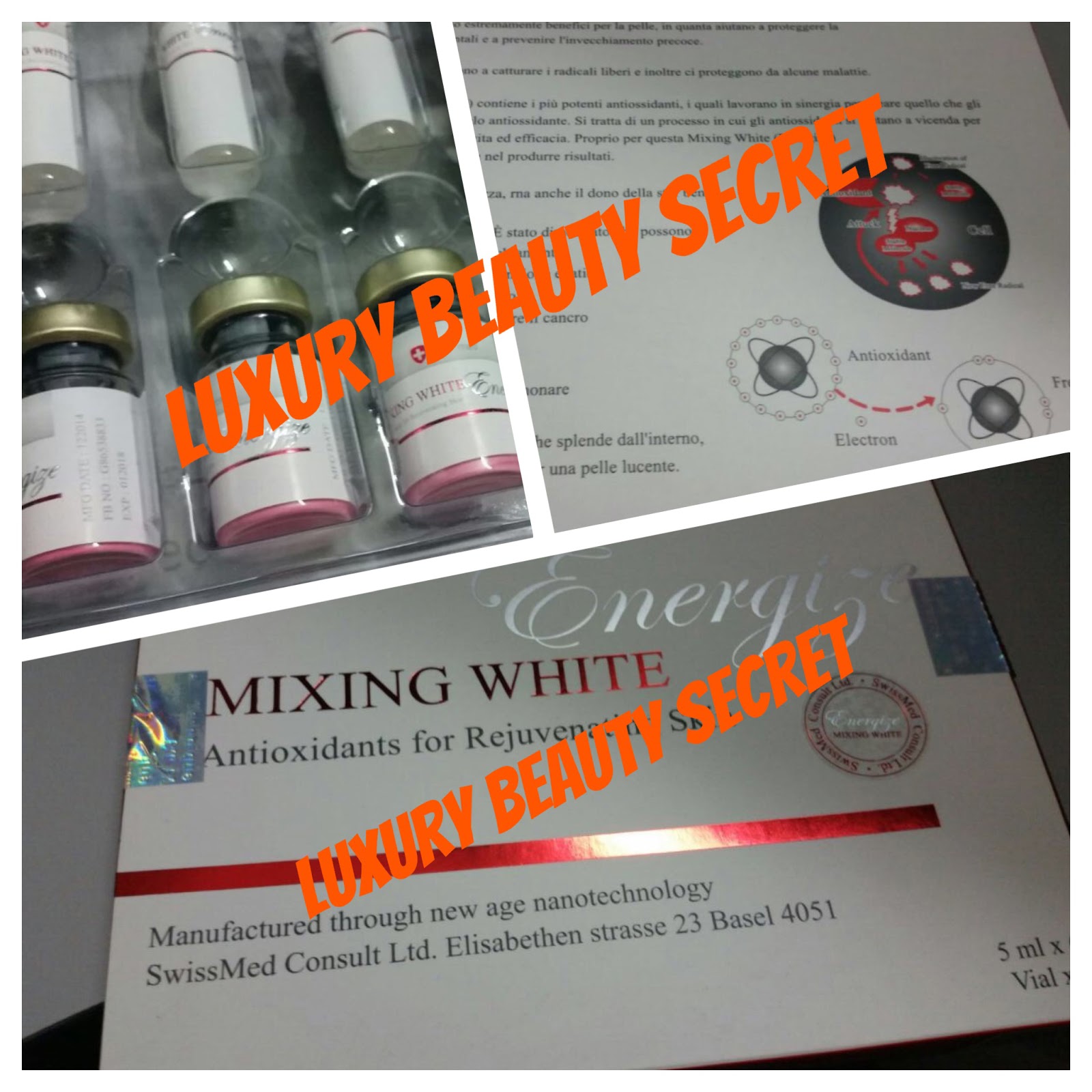 Luxury Beauty Secret Swissmed Mixing White Energy