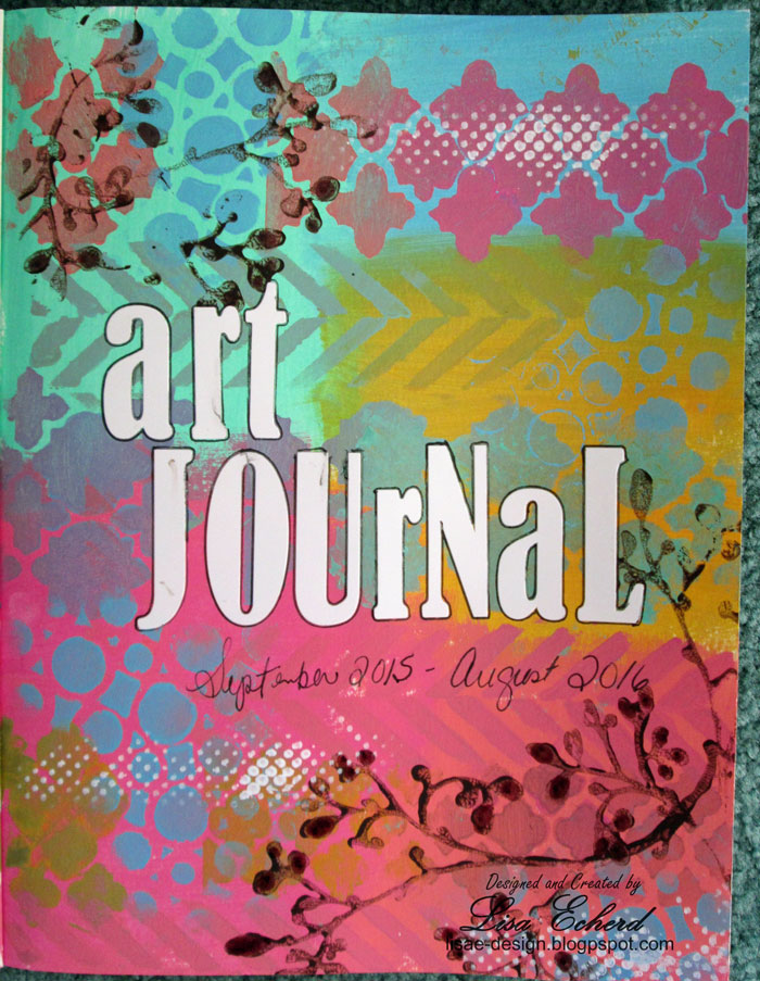 Lisa E Design Blog Art Journal Title Page