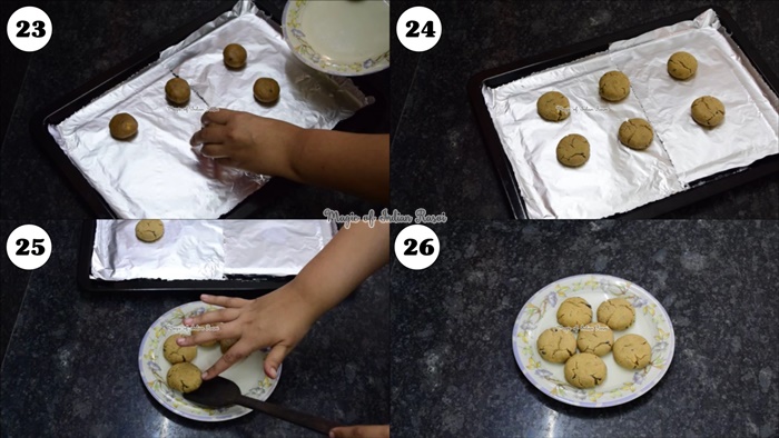 Peanut Butter & Chocolate Chips Cookies (Eggless) Recipe (IN ENGLISH)- पीनट बटर और चॉकलेट चिप्स कुकीज (एग्ग्लेस) रेसिपी - Priya R - Magic of Indian Rasoi