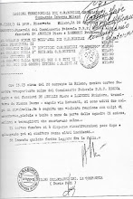 20/12/1943 Rapporto dei Carabinieri comp. interna Milano
