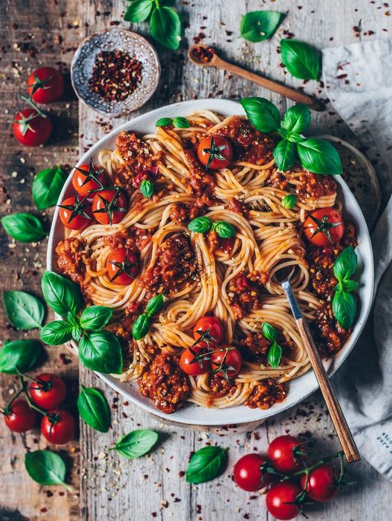 Recipe Vegetarian or Vegan Spag Bol