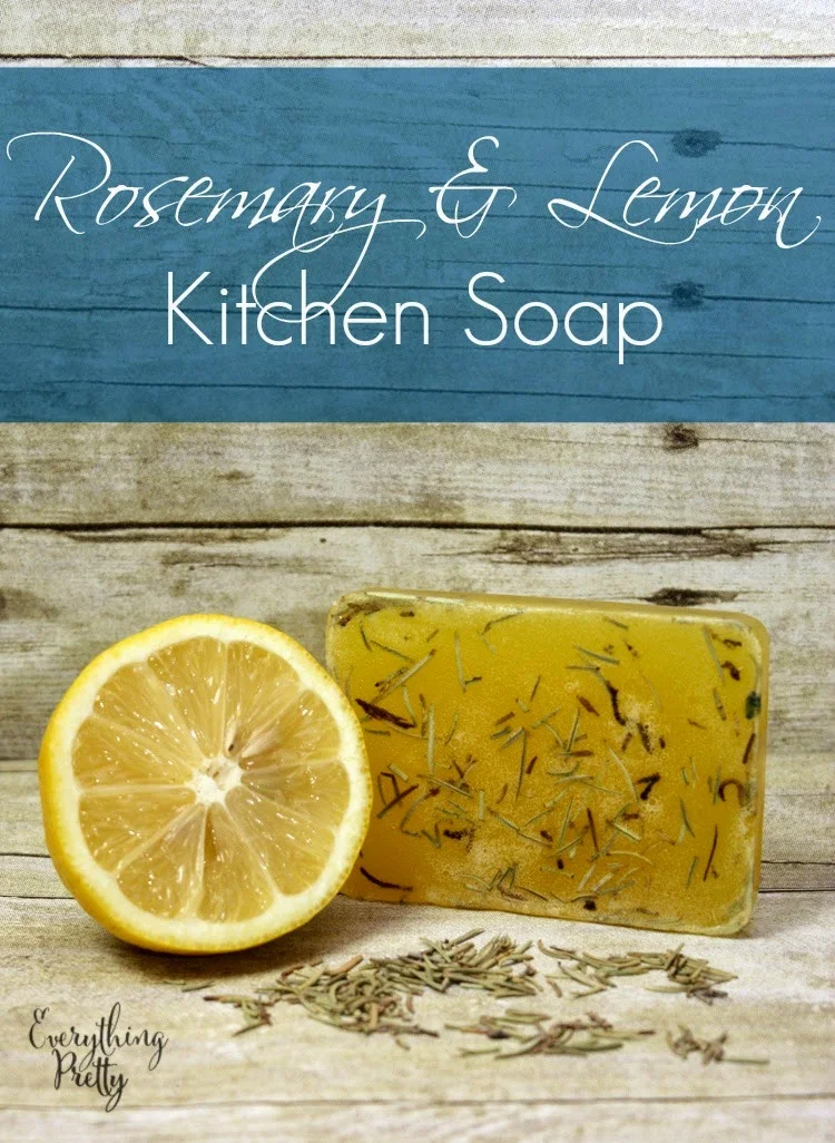 Rosemary and lemon kitchen soap.  Eliminate odors and moisturize skin naturally.