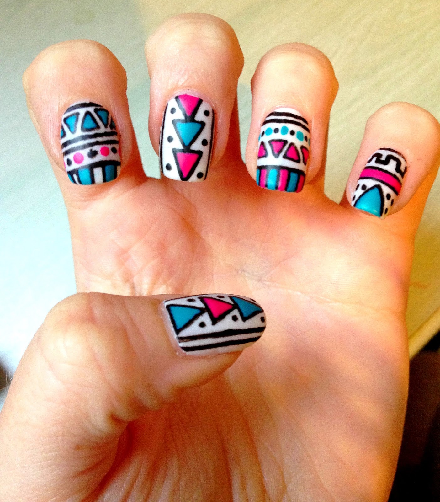 crayon nail art