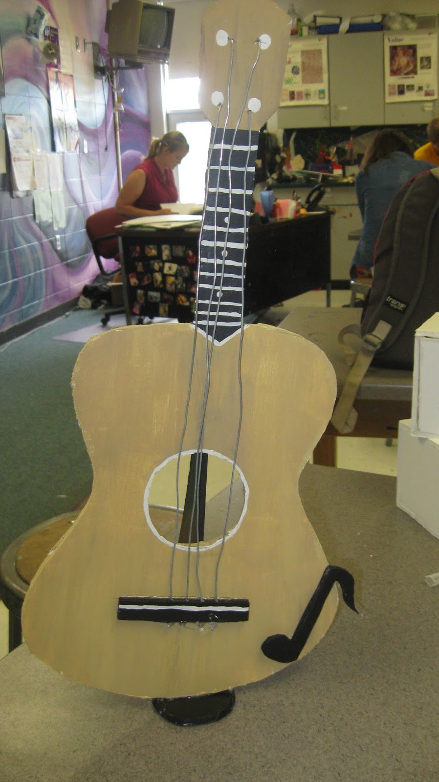 Sabi's Art & Crafts Foam Board Statue Ukulele