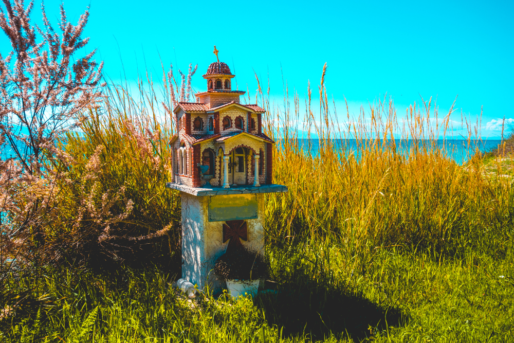 greece roadside shrine