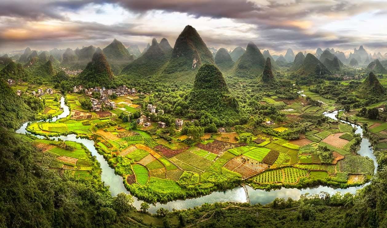 Awesome landscape of Yangshuo