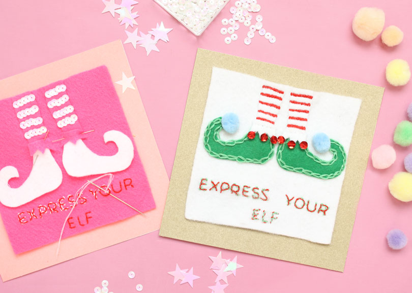 express your elf christmas card