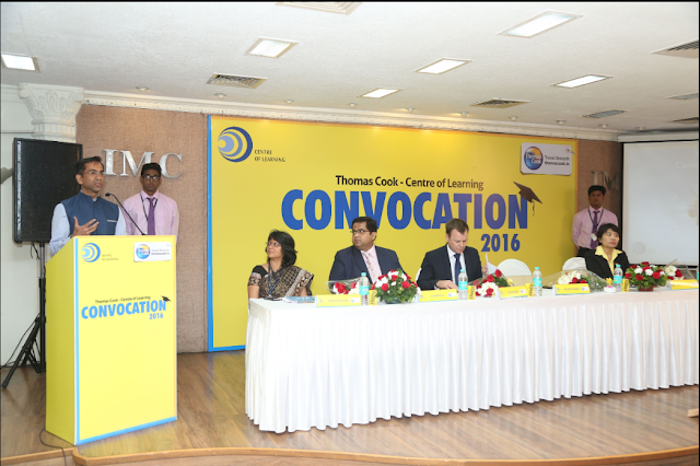 Thomas Cook India’s Centre of Learning felicitates 270 students at its fifth Convocation ceremony 2015-2016 Thomas Cook India’s Centre of Learning felicitates 270 students at its fifth Convocation ceremony 2015-2016