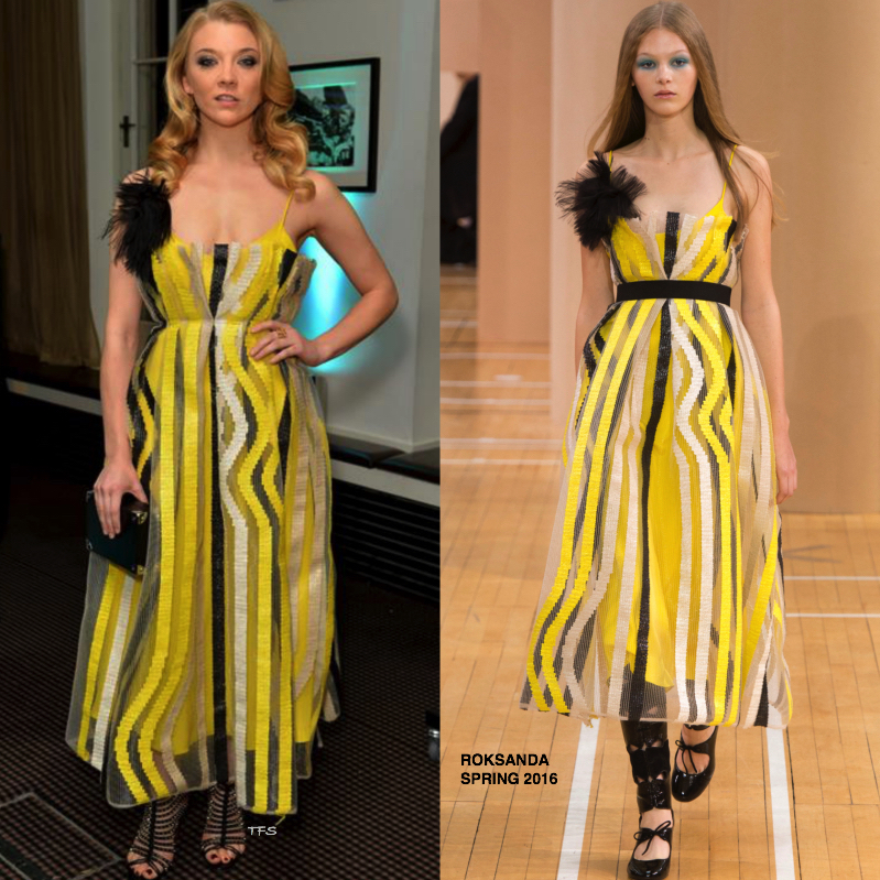 Natalie Dormer In Roksanda At The 2016 Ee Bafta Film Awards Gala