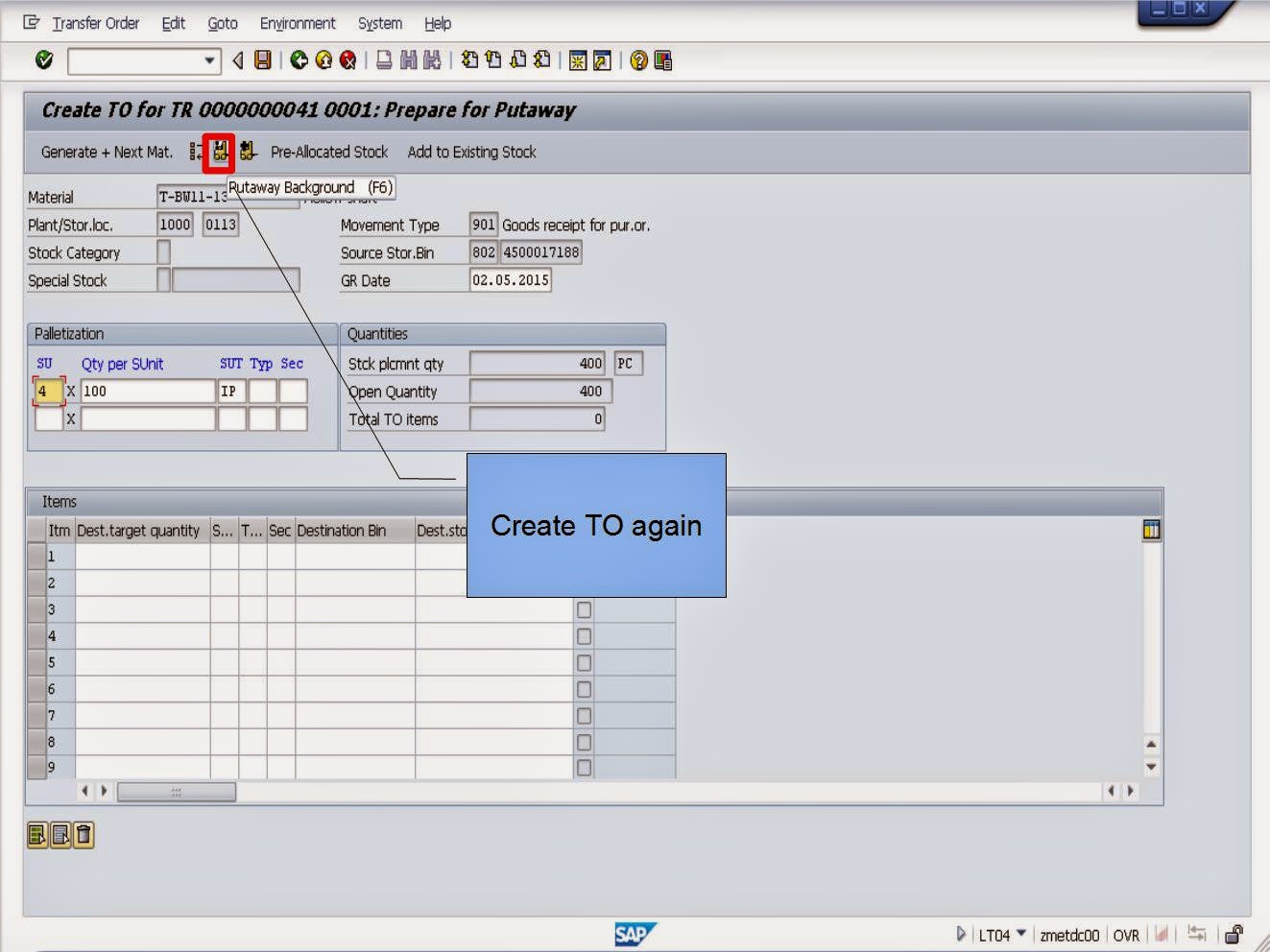 青蛙SAP分享 Froggy's SAP sharing WMS Putaway Strategy Next Empty Bin