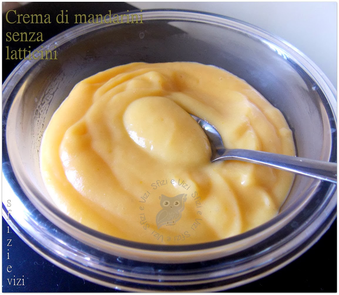 crema ai mandarini - senza latte e derivati - 