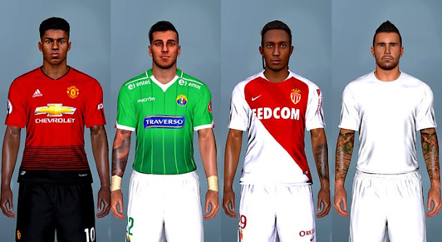 Facepack With New Tattoo V 10 Aio V 13 Update Pes 2017 Pes Belgium Glory