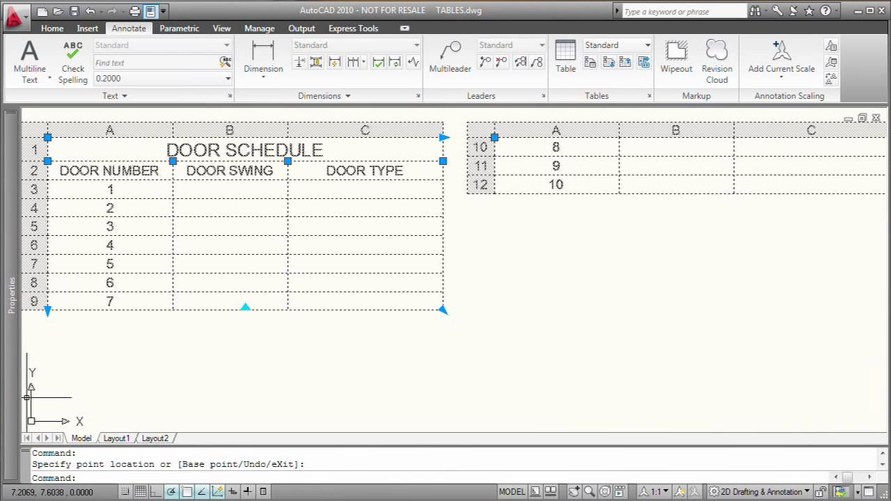 Annotation, Block And Layers Autocad Notes