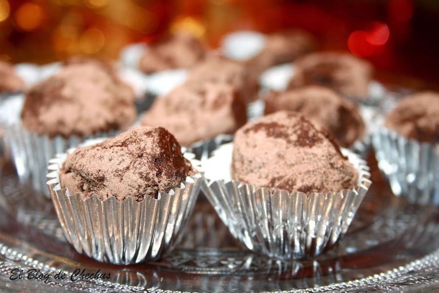 Trufas con naranja confitada, El Blog de Chechus, Chechus Cupcakes, postres