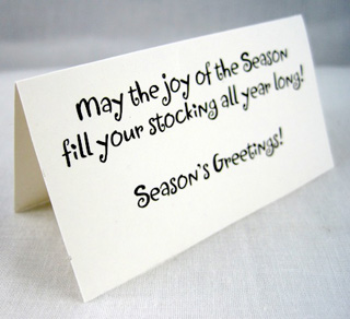 Gift tags from Christmas cards