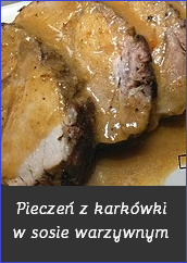 Pieczeń z karkówki w sosie warzywnym