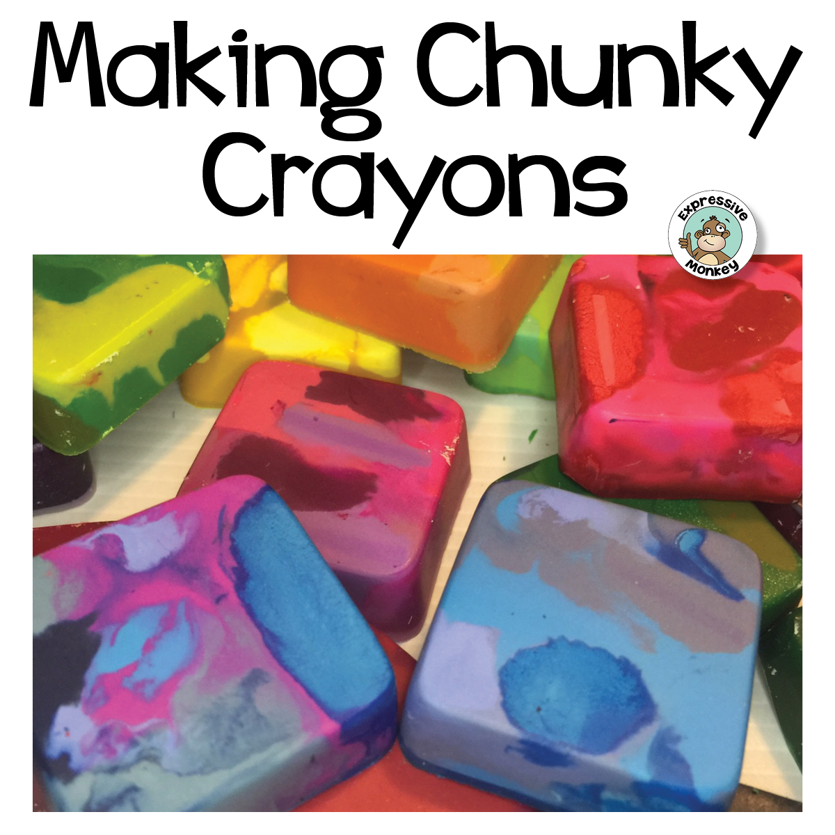 Melting Crayons DIY Expressive Monkey