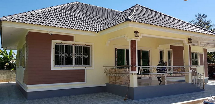 A single-storey house is a popular home choice. It is simple, economical, and convenient for the young and old alike. These are the examples of single-storey houses that consists of 3 bedrooms, 3-4 bathrooms, living area and a kitchen.,