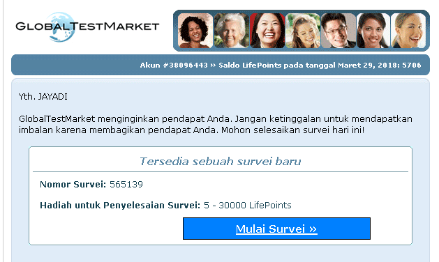 Share Global Test Market Dari Market Poin Menjadi Life Point