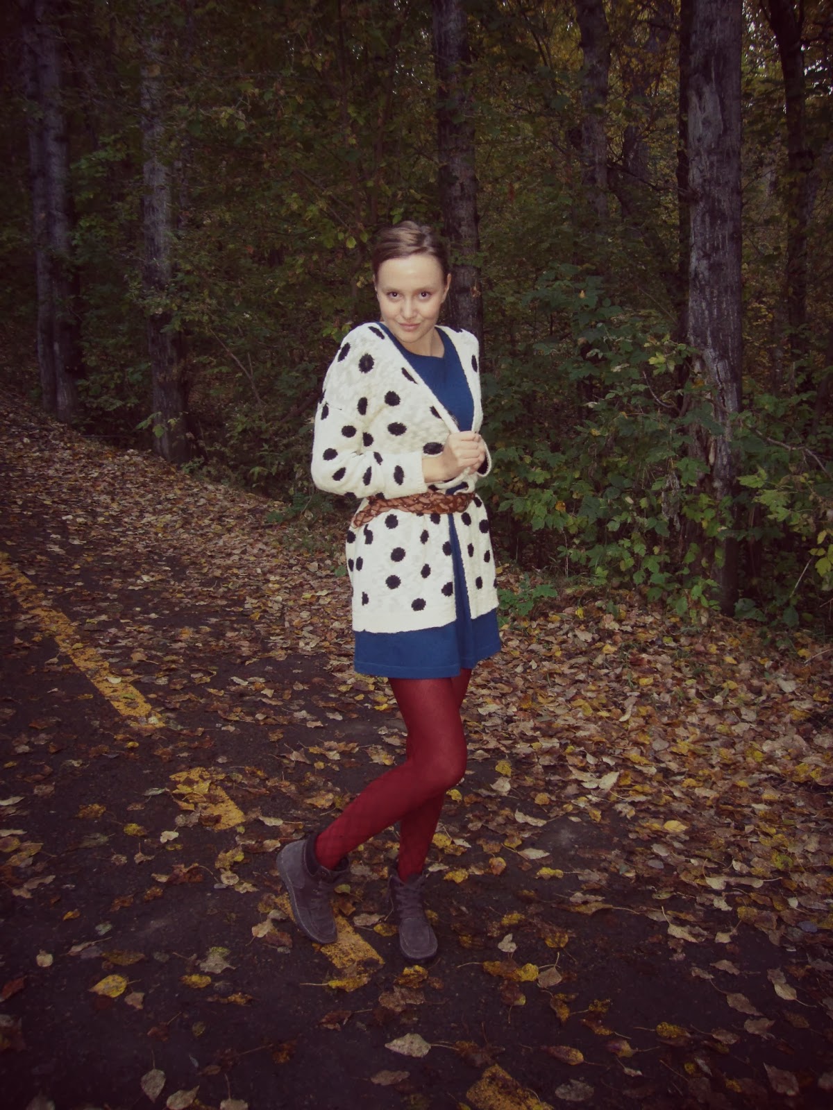 Mortar&Pestle Style: Outfit of the Day: Cozy Polka Dots