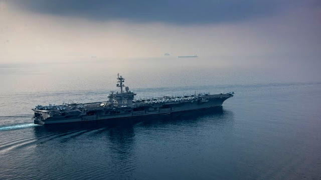 Image Attribute: The aircraft carrier USS Carl Vinson (CVN 70) transits the Sunda Strait April 15, 2017. U.S. Navy Photo by Mass Communication Specialist 2nd Class Sean M. Castellano/Handout via REUTERS