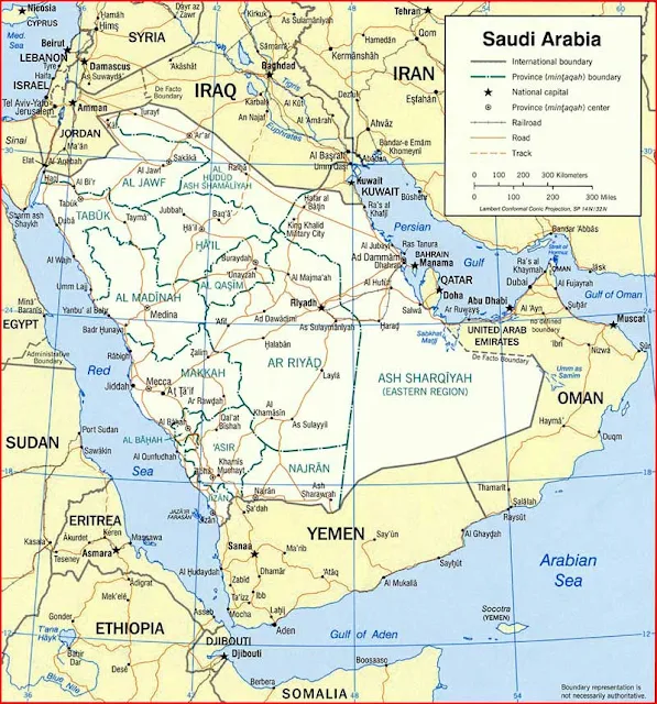 image: Saudi Arabia Political Map