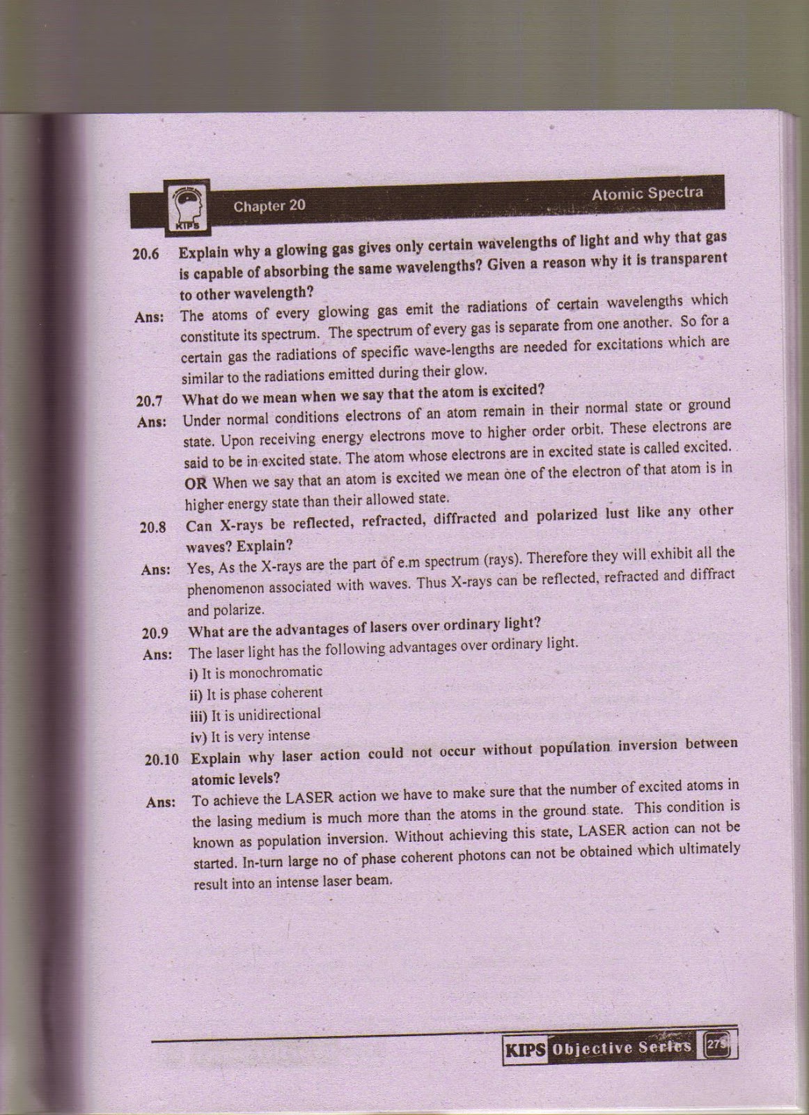 KIPS NOTES OF PHYSICS FOR INTERMEDIATE PART II Study Notes