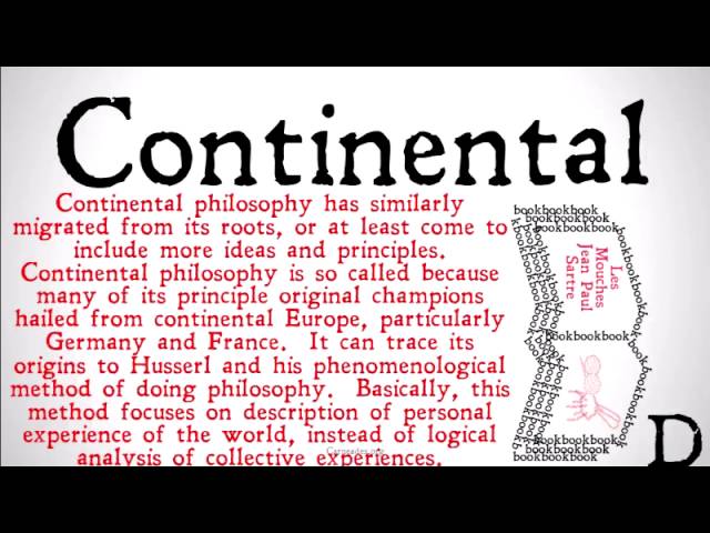 CONTINENTAL PHILOSOPHY